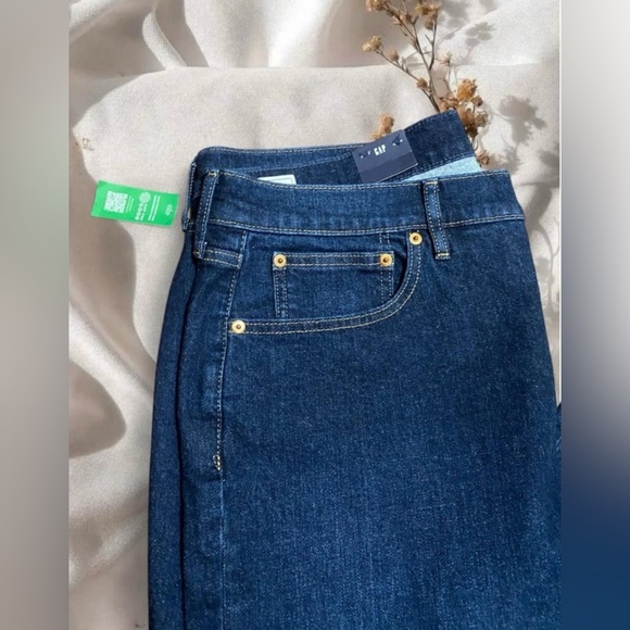 Gap 70s Flare High Rise Wide-Leg Full-Length Jeans – Premium Denim - Picture 7 of 9